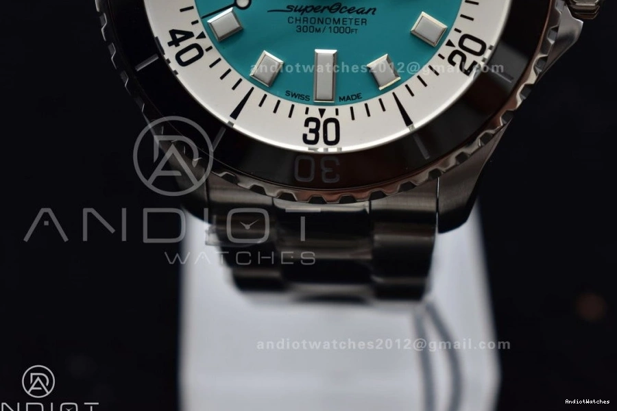 TF Blue Dial Automatic Tiffany Best SuperOcean Versatile Bracelet on SS 1:1 480 A 44 Edition 0824